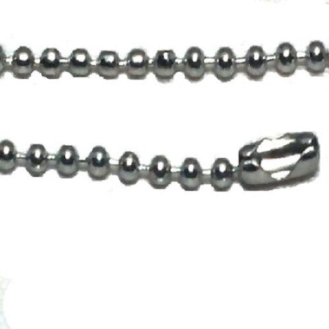 Stainless Steel 18 Inch 2mm Ball Link Neck Chain Necklace