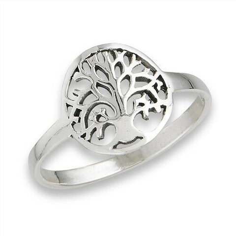 STERLING SILVER CELTIC TREE OF LIFE RING SZ 5 - 9