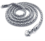 Stainless Steel Popcorn Chain 2.4 mm 22,24 in