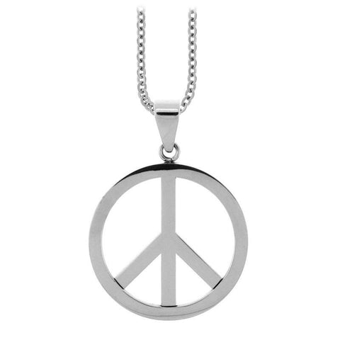 Stainless Steel Peace Pendant without Chain