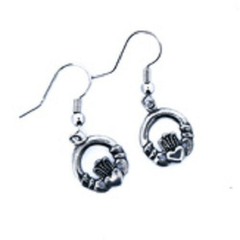 Irish Pewter Claddagh earrings
