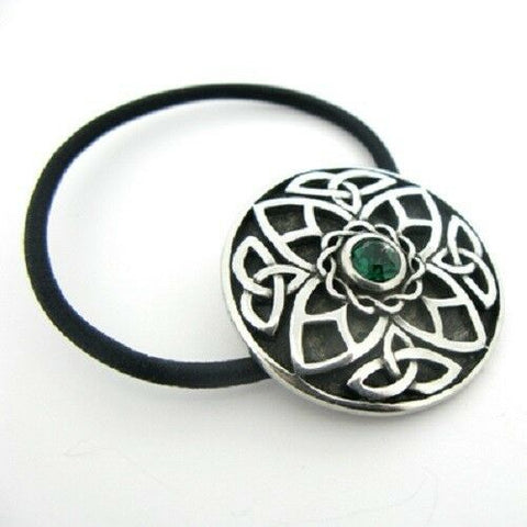 Irish Pewter Celtic Triquetra Hair Bobbin