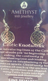 Irish Pewter Celtic Knotwork Earrings